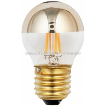 Venta de fábrica G45 Gold Mirror 3.5W Dimmable LED Bulbo